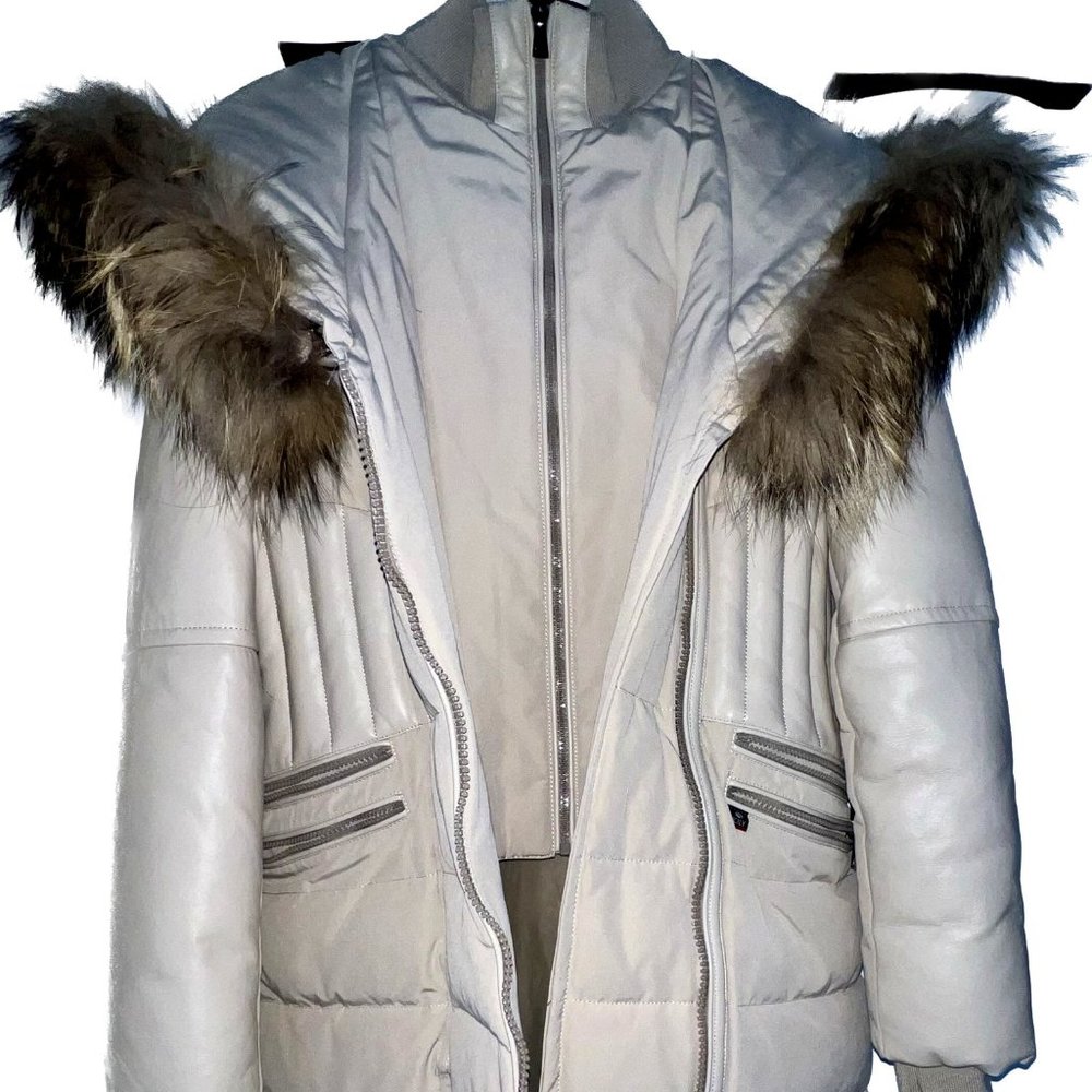 Leather Winter Jacket XXL